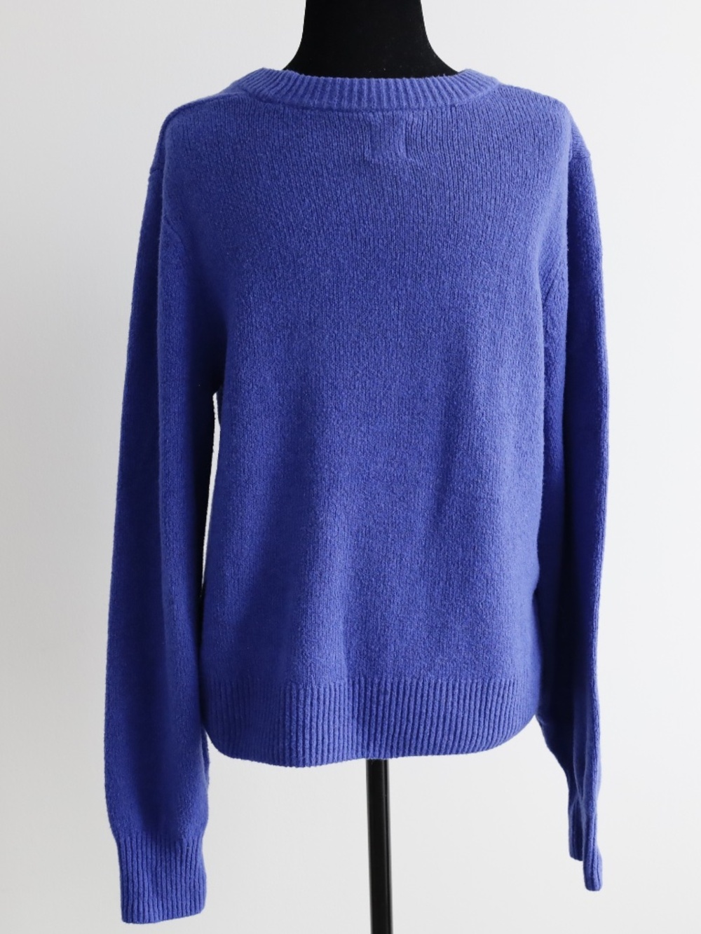 Gap Cash Like Crew Sweater Bright Cobalt Blue Soft Cozy - Picture 2 of 5